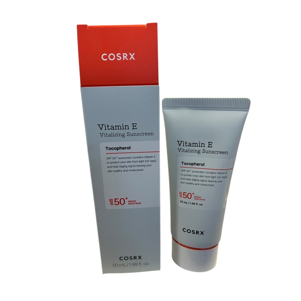 COSRX Vitamin E Vitalizing Sunscreen SPF 50+ Broad Spectrum Tocopherol 1.69 oz